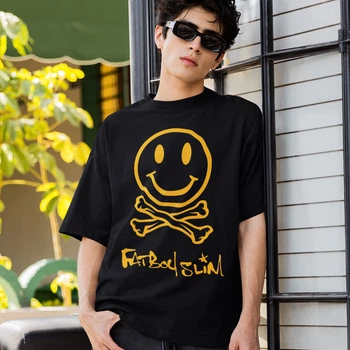 Футболка LOYS унисекс Fatboy Slim (Smiley Logo) черный XXL