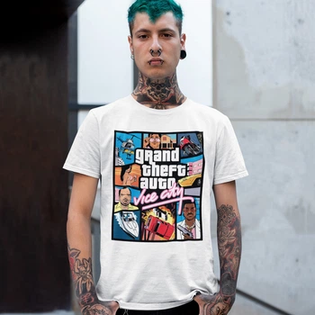 Футболка LOYS унісекс Grand Theft Auto (GTA Vice City wht) білий XL