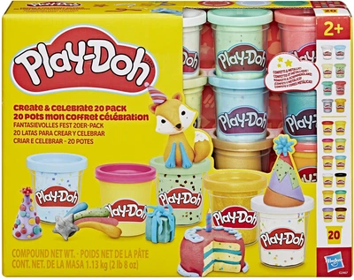 Набор массы для лепки 20 штук Hasbro Play-Doh: Classic - Create & Celebrate 20 Pack (G2467) (5010996363879)