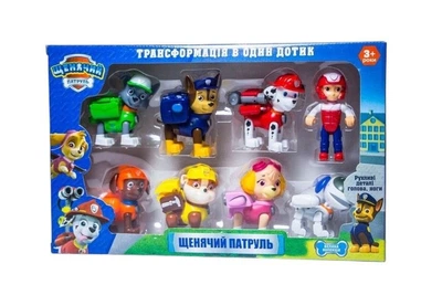 Дитячий ігровий набір Щенячий патруль (Paw Patrol) 6050A: 8 фігурок героїв з рюкзаками, що відкриваються