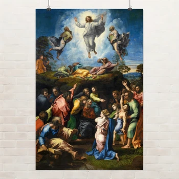 Постер Преображение Господне, Рафаэль, Raphael Santi, The Transfiguration, A3 42×28 см (id6954)