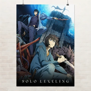 Постер Поднятие уровня в одиночку, Solo Leveling, anime, аниме, A3 42×30 см (id6924)