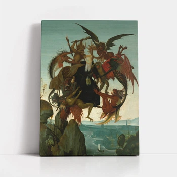 Інтер'єрна картина Мікеланджело, Муки Святого Антонія, Michelangelo, Torment of Saint Anthony, 42×30 см (id6953)