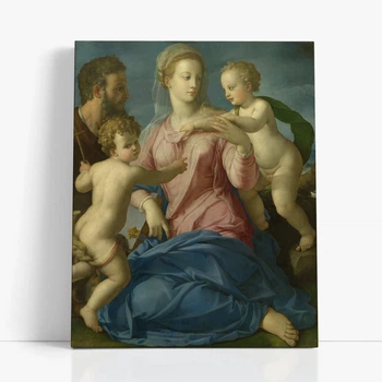 Інтер'єрна картина Мадонна Строганових, Бронзіно, Bronzino, Madonna Stroganoff, 37×30 см (id6967)