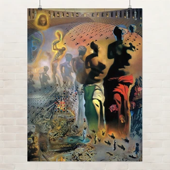 Постер Галюциногенний тореадор, Сальвадор Далі, Salvador Dalí, Hallucinogenic Toreador, абстракціонізм, A3 40×30 см (id6997)