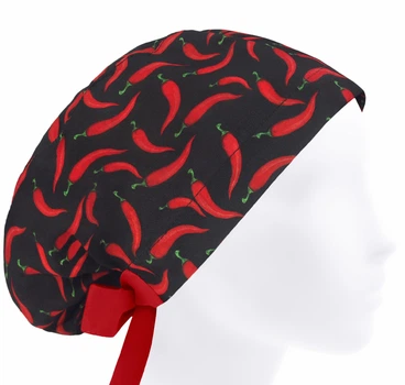 Медицинская шапочка женская HeadwearUniverse универсальная принт Перчики