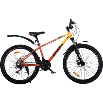 Велосипед SPARK ASTRO (колеса - 26", алюминиевая рама - 15") желтый с оранжевым.