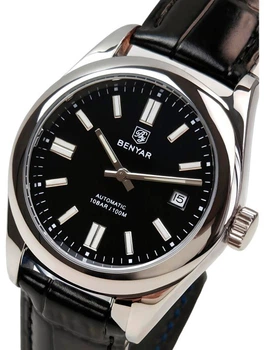 Мужские часы Benyar Automatic Leather Deluxe 2 ремешка