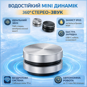 Портативна віброколонка кісткової провідності Без бренду, Магнітний Bluetooth динамік