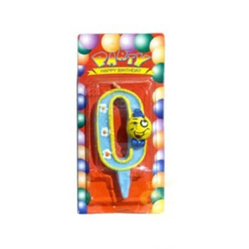 Свеча тортовая цифра 0 Смайл (0414)