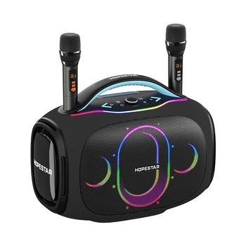 Портативна колонка Bluetooth Hopestar PARTYBOX ULTRA з 2-ма мікрофонами 550W Black