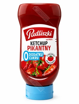 Кетчуп томатный Pudliszki без сахара пикантный острый 440 г