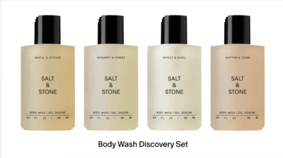 Набір гелів для душу Salt & Stone Body Wash Discovery Set 4 по 100 мл