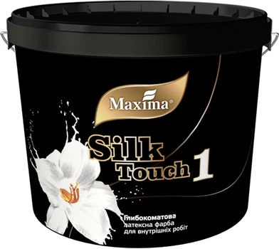 Глибоко матова латексна фарба "Silk Touch 1" ТМ "Maxima" -1,2 кг