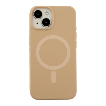 Чохол Premium Glow Silicone Case with Magsafe для iPhone 14 Desert Gold