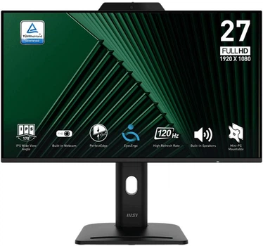Монитор 27" MSI PRO MP272PMG FHD IPS 120Hz (PRO MP272PMG)