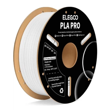 PLA-пластик Філамент ELEGOO White (50.203.0189) для 3D-принтера - 1Кг, 1.75mm Білий з Котушкою / Filament With Spool