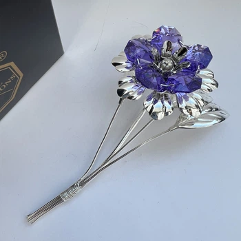 Фигурка со стразами Swarovski Цветок 11 см 1601924