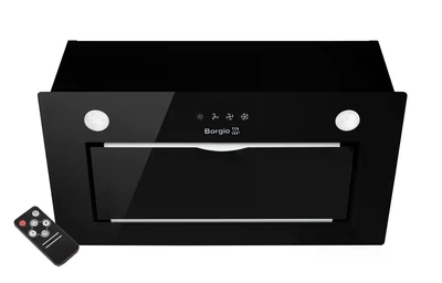 Витяжка повновбудована BORGIO BBG (TR) 5850 black glass SU (52 см, 850 м3/год, чорне скло)