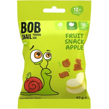 Детские снеки Bob Snail фруктовое яблоко 40 г (1740857)