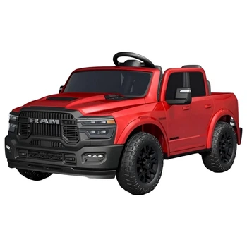 Детский электромобиль RM-6523-5 в стиле Dodge Ram, красный, 24V, 2 мотора по 45W, двухместный, Bluetooth