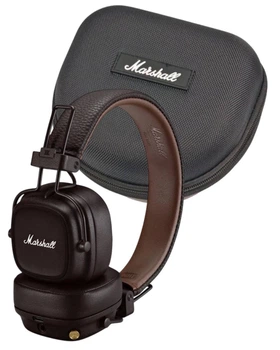 Комплект навушники з кейсом Marshall Major IV Bluetooth Brown (1006127)