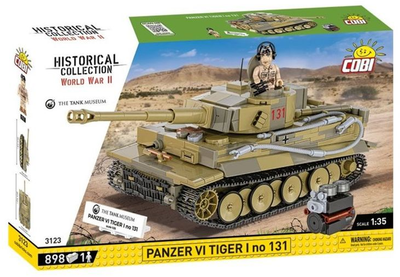 Конструктор Cobi HC WWII Tiger I No.131 896 елементів 3123 (5902251031237)