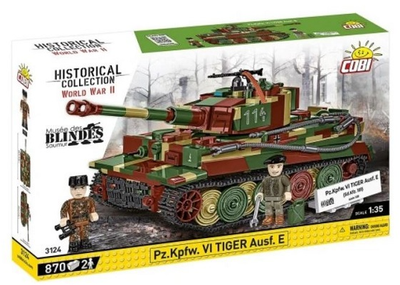 Конструктор Cobi HC WWII PZ KPFW VI Tiger Ausf.E 870 елементів 3124 (5902251031244)
