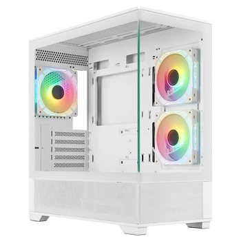Компьютерный корпус Prologix Lumi GM-01AW Midi Tower с ARGB подсветкой без БП (93146EB35AF7)
