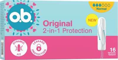 Тампони жіночі гігієнічні o.b. Original Normal 16 шт (3574661900476/3574660089318/3574661350134)