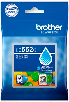 Tusz Brother LC552 Cyan (4977766843225)