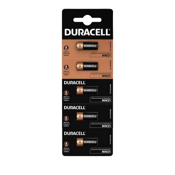 Батарейка DURACELL MN21 (A23) 12V алкалінова 5 шт 10.3×28.5 мм – лужні елементи живлення для електронних пристроїв
