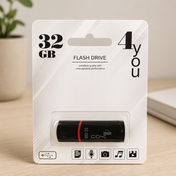Флеш-накопитель Usb 32Gb 4you 011 Classic series Black