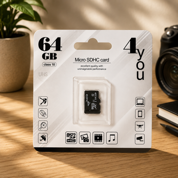 Карта памяти Micro SD 64Gb 4you Class10 без адаптера (UHS-1)