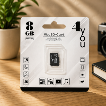 Карта памяти Micro SD 8Gb 4you Class10 без ад. (UHS-1)