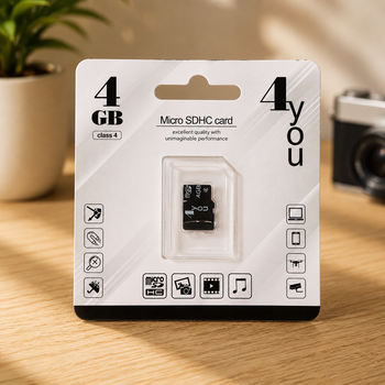 Карта памяти Micro SD 4Gb 4you Class 4 без адаптера