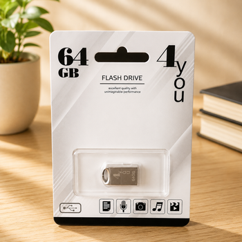 USB-накопичувач флешка на 64Gb 4you 105 Metal series Silver