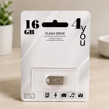 USB-накопичувач флешка на 16Gb 4you 106 Metal series Silver