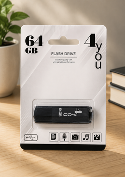 USB-накопичувач флешка на 64Gb 4you 121 Vega series Black