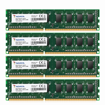 Комплект оперативної пам`яті ADATA 16 GB (4x4GB) DDR3L 1600 MHz (ADDU1600W4G11-S-4X) Б/В