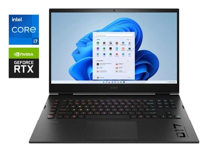 Игровой ноутбук Б-класс HP Omen 17-cm2047nr / 17.3" (2560x1440) IPS / Intel Core i7-13700HX (16 (24) ядер по 2.1 - 5.0 GHz) / 16 GB DDR5 / 240 GB SSD / nVidia GeForce RTX 4070, 8 GB GDDR6, 128-bit / WebCam б/у
