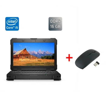 Защищенный ноутбук Dell Latitude 5424 Rugged / 14" (1920x1080) IPS / Intel Core i5-8350U (4 (8) ядра по 1.7 - 3.6 GHz) / 8 GB DDR4 / 512 GB SSD / Intel UHD Graphics 620 / WebCam / Windows 10 б/у + Подарок Беспроводная мышь / USB