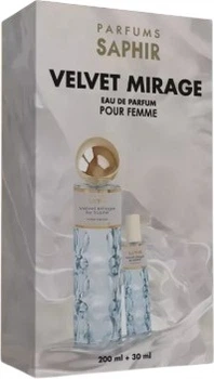 Набір для жінок Saphir Velvet Mirage Парфумована вода 200 мл + Парфумована вода 30 мл (8424730042765)