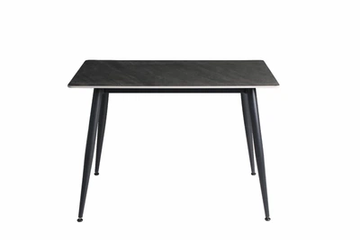 Стіл обідній керамічний Sea Mebli Aldi чорний матовий 110х70 см