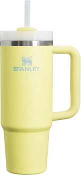 Термокружка Stanley The Quencher H2.O FlowState Жовта з ручкою і трубочкою 591мл