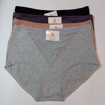 Женские трусики слипы 5XL однотонные 01230 - 4 шт