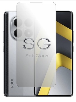 Плівка для Poco M8 5G на екран зносостійка поліуретанова SoftGlass