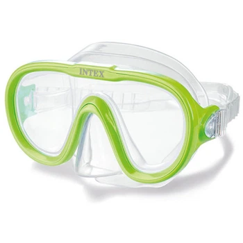 Маска для плавания детская Intex, линза поликарбонат, Зеленый (55916-green-INT)