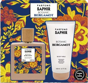 Набір для жінок Saphir Parfums Botanic Bergamot Туалетна вода 100 мл + Молочко для тіла 150 мл (8424730038768)