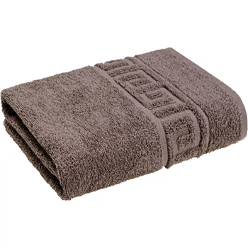 Полотенце Home Line махровое бордюрное (капучино) 400 гр/м2, 50х90 см (179752) (344996)